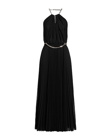 OLLA PARÉG Vestito lungo Nero 65% Poliestere, 35% Viscosa