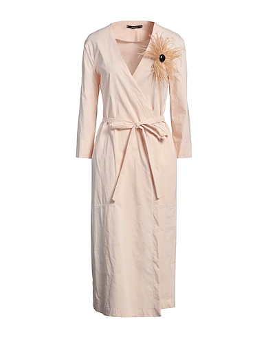 SISTE'S Midi dress Light pink 66% Viscose, 30% Nylon, 4% Elastane