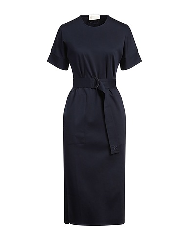 TORY BURCH Midi dress Midnight blue 100% Cotton