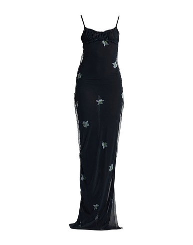 REIMAGINE PINKO x PATRICK MCDOWELL Vestito lungo Nero 90% Poliammide, 10% Elastan