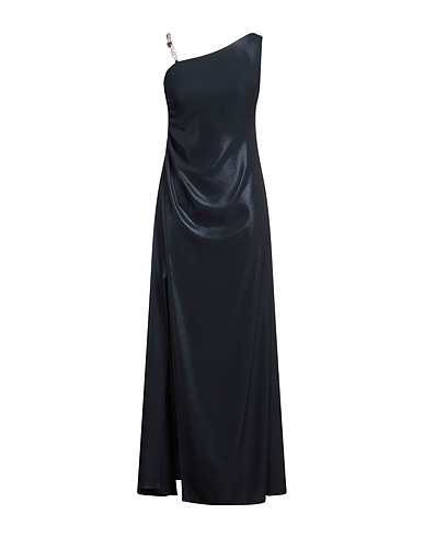 SISTE'S Long dress GOLD CAPSULE Navy blue 96% Polyester, 4% Elastane