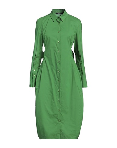 SISTE'S Midi dress Green 100% Cotton