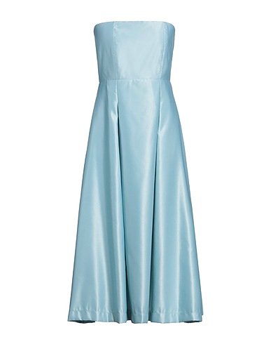 SISTE'S Midi dress GOLD CAPSULE Sky blue 100% Polyester