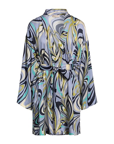 PUCCI Shirt dress Slate blue 54% Silk, 37% Polyamide, 9% Elastane
