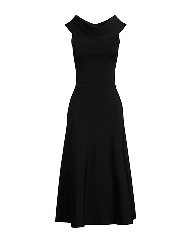FABIANA FILIPPI Midi dress Black 88% Viscose, 12% Polyester