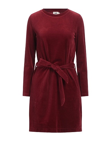 BRAVA FABRICS Short dress Burgundy 77% Organic cotton, 18% Polyester, 5% Elastane