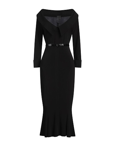 NORMA KAMALI Midi dress Black 95% Polyester, 5% Elastane