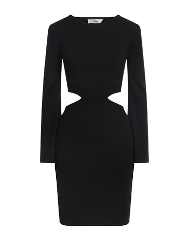 AKEP Sheath dress Black 52% Viscose, 26% Polyester, 22% Polyamide
