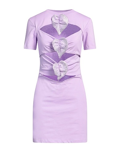 GIUSEPPE DI MORABITO Sheath dress Lilac 100% Cotton
