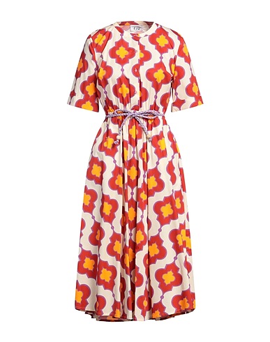 NIŪ Hemdkleid Ziegelrot 97% Baumwolle, 3% Elastan