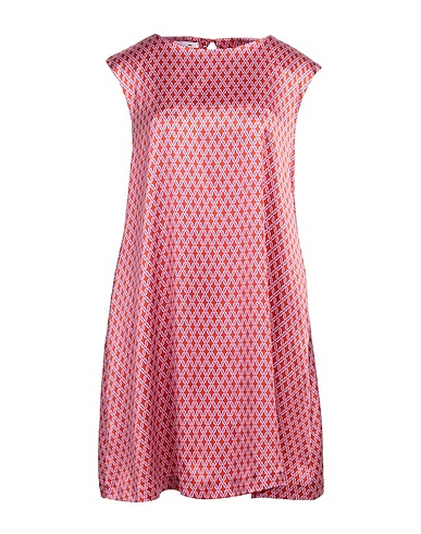 NIŪ Vestito corto Mattone 92% Seta, 8% Elastan