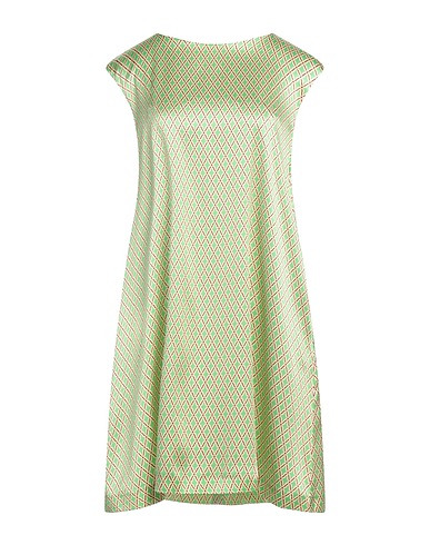 NIŪ Vestito corto Verde chiaro 92% Seta, 8% Elastan