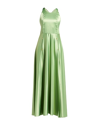 SISTE'S Long dress Light green 97% Polyester, 3% Elastane