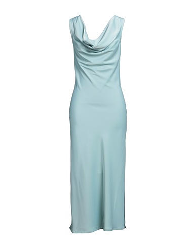 SISTE'S Long dress GOLD CAPSULE Sky blue 97% Polyester, 3% Elastane