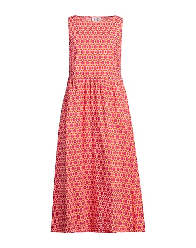 NIŪ Midi dress Fuchsia 97% Cotton, 3% Elastane