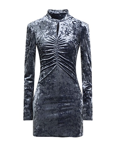 PATRIZIA PEPE Sheath dress Slate blue 90% Polyester, 10% Elastane