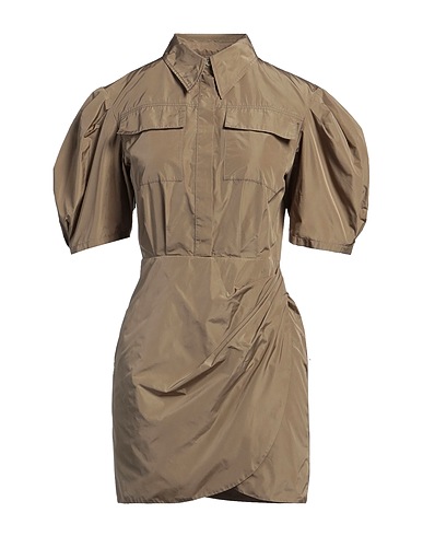 MSGM Shirt dress Beige 100% Polyester