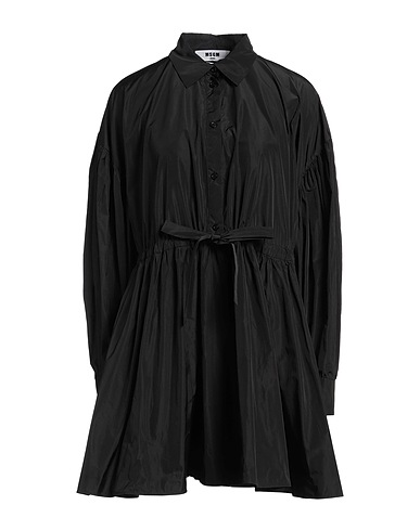MSGM Robe chemise Noir 100% Polyester
