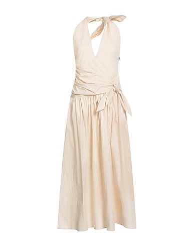 MSGM Long dress Beige 100% Cotton