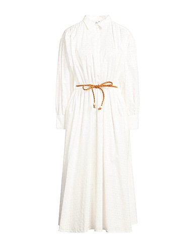 NIŪ Midi dress White 100% Cotton