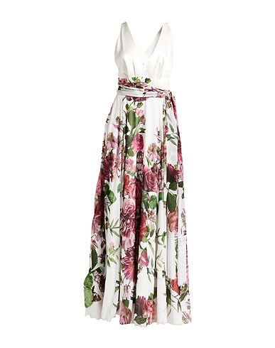 ATELIER LEGORA Long dress White 40% Viscose, 40% Polyamide, 20% Polyester