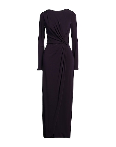 GIORGIO ARMANI Long dress VIOLA SCURO 83% Viscose, 11% Polyamide, 6% Elastane