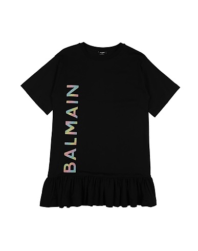 BALMAIN Vestito Nero 100% Cotone
