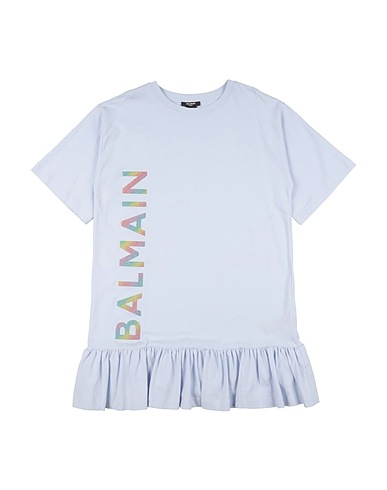BALMAIN Dress Light blue 100% Cotton