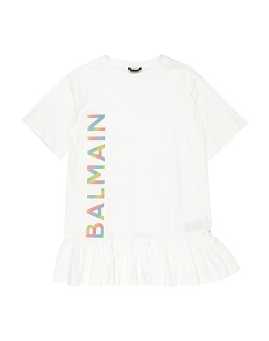 BALMAIN Dress White 100% Cotton