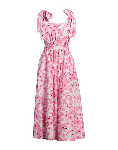 MSGM Midi dress Pink 100% Cotton