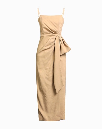 MSGM Tubino Cammello 91% Viscosa, 8% Poliestere, 1% Elastan