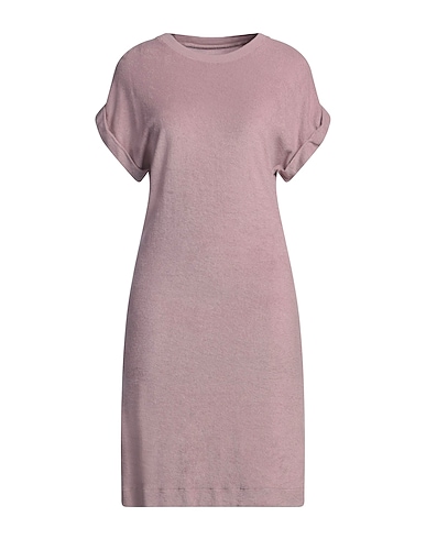 MAJESTIC FILATURES Kurzes Kleid Lila 50% Baumwolle, 50% Modal
