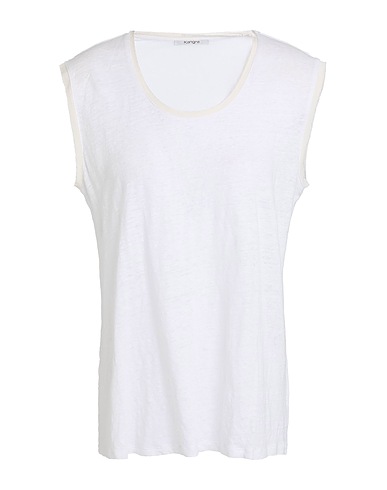 KANGRA T-shirt Off white 100% Linen, Silk