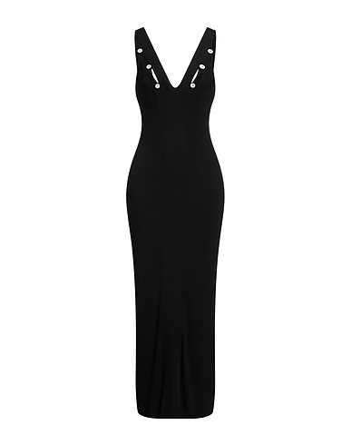 PROENZA SCHOULER Langes Kleid Schwarz 99% Viskose, 1% Andere Fasern