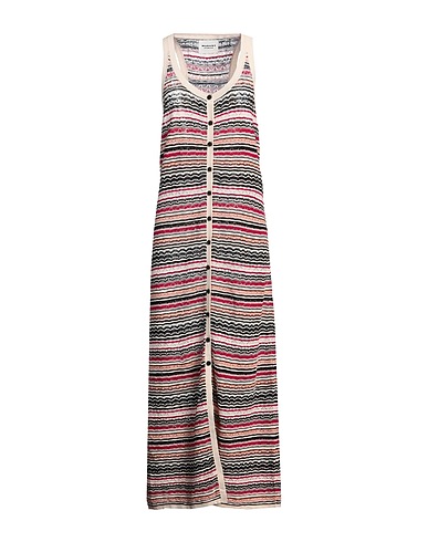 MARANT ÉTOILE Long dress Beige 73% Linen, 27% Cotton, Polyamide, Elastane