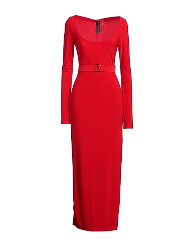 NORMA KAMALI Long dress Red 95% Polyester, 5% Elastane
