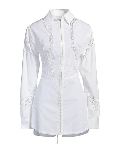 MARINE SERRE Solid color shirts & blouses White 100% Cotton