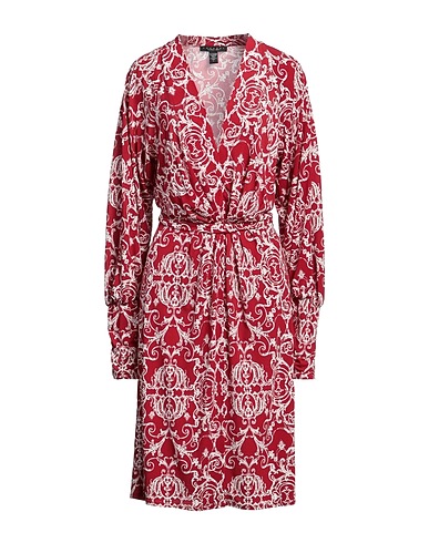 LAUNDRY BY SHELLI SEGAL Midi dress Brick red 96% Polyester, 4% Elastane