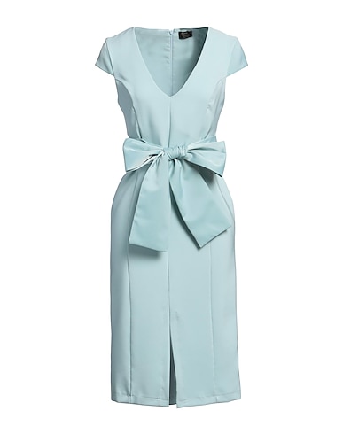 SISTE'S Midi dress Sky blue 89% Polyester, 11% Elastane