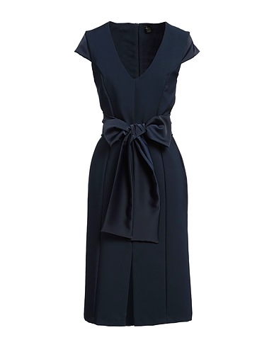 SISTE'S Midi dress Navy 89% Polyester, 11% Elastane
