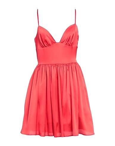 MATILDE COUTURE Short dress Red 97% Polyester, 3% Elastane