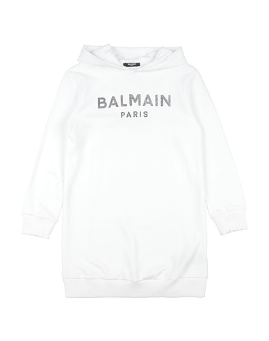 BALMAIN Vestito Bianco 100% Cotone, Elastan