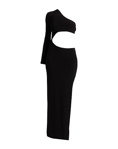KUEA Vestito lungo Nero 97% Poliestere, 3% Lycra®