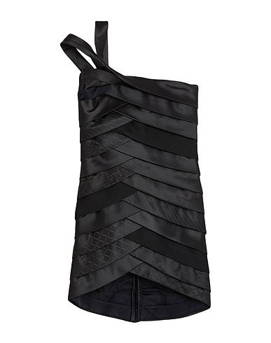 COPERNI One-shoulder dress Black 81% Acetate, 17% Polyamide, 2% Elastane