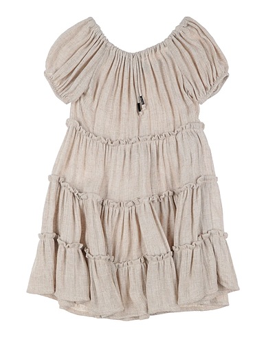 MANILA GRACE Dress Beige 80% Viscose, 20% Linen