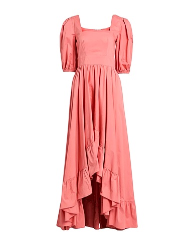 ACTUALEE Long dress Salmon pink 97% Cotton, 3% Elastane