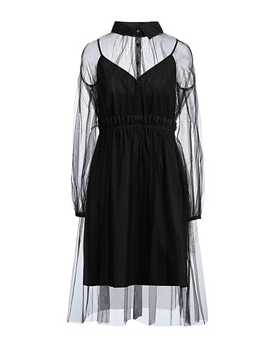 ACTITUDE by TWINSET Elegant dress Black 100% Polyamide, Polyester