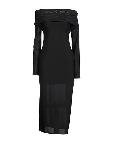TORY BURCH Midi dress Black 80% Polyamide, 20% Elastane