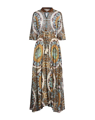 TORY BURCH Long dress Sky blue 100% Cotton