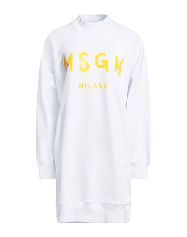 MSGM Vestito corto Bianco 100% Cotone